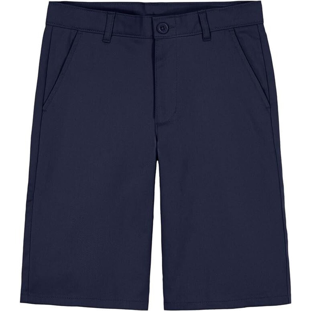 Nautica‎ Boys' Big School Uniform Flat Front Stretch Twill Short, Navy, 10